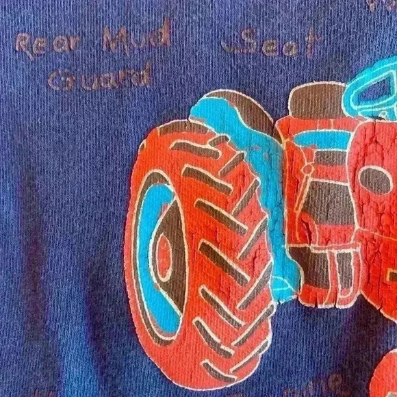 Zutano Baby Navy Long Sleeve Tee Vintage Tractor size 18-24 months - Picture 6 of 9